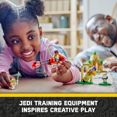 LEGO Star Wars Tenoo Temple includes Lys Solay, Kai Brightstar, and Master Yoda figures.