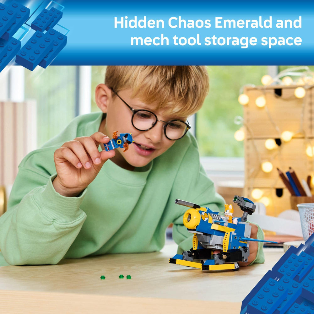 LEGO stud shooter turret adds action during Sonic showdowns.