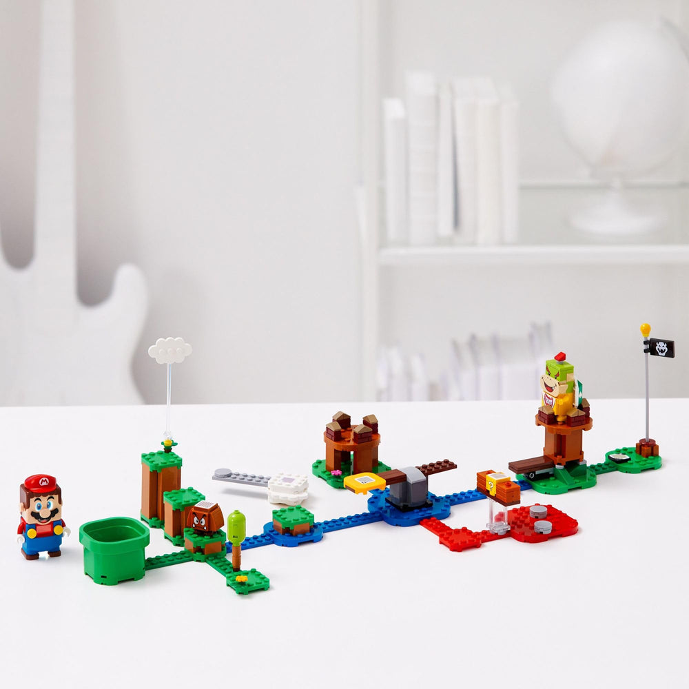 LEGO Super Mario Adventures Buildable Course enables creative, modular layouts.
