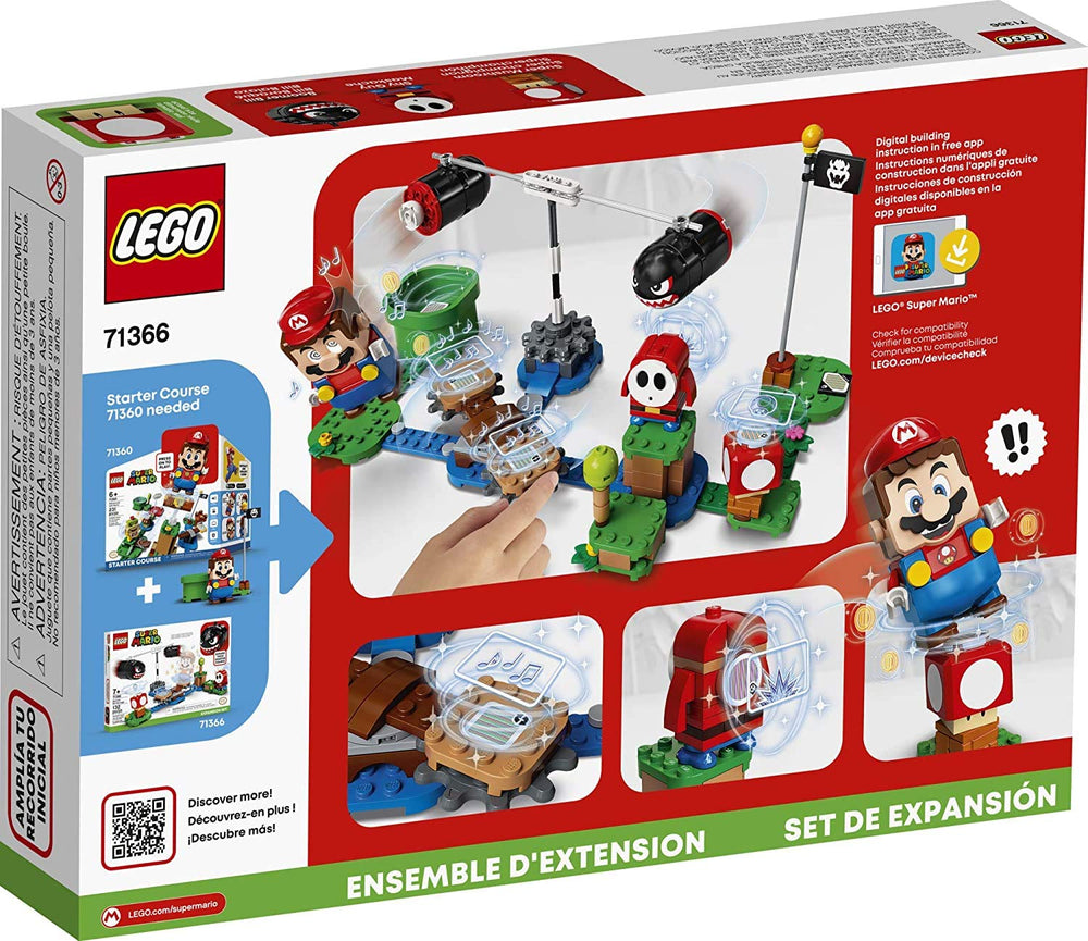 LEGO Super Mario Boomer Bill Barrage boomer bill figures enable dynamic obstacle play