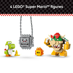 LEGO 72039 Bowser’s Castle shown as a large build with numerous pieces for storytelling
