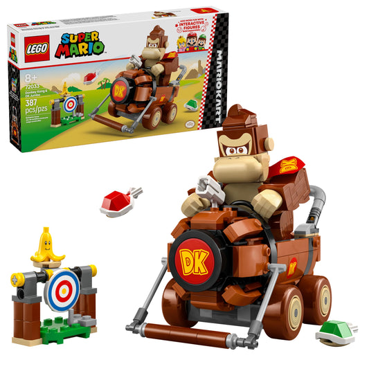 LEGO Super Mario DK Jumbo car with Donkey Kong ready for racing adventures