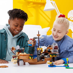 Kamek, Rocky Wrench, and Goomba figures enhance LEGO Super Mario collection.