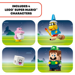 LEGO Super Mario Mushroom Platform creates action moments during play.