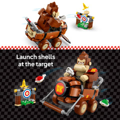 LEGO Super Mario shell launch action captures drifting moments
