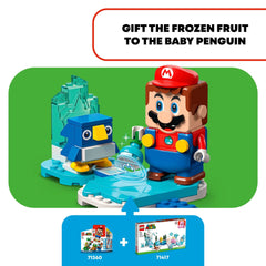 LEGO Super Mario Snowman build adds interactive scenery to ice-themed stages