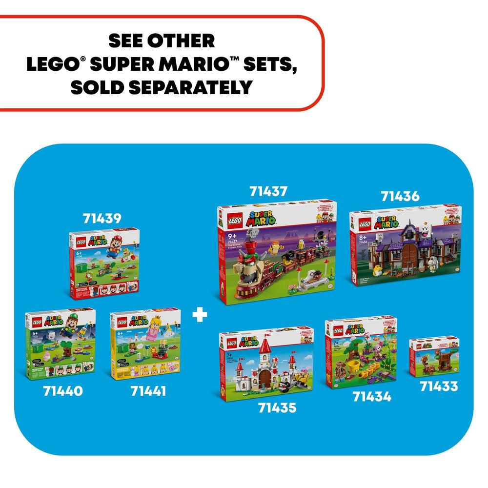 LEGO Super Mario Soda Jungle Maker Set raft and campfire scene fuels outdoor adventure play.