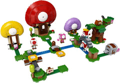 LEGO Super Mario sliding and rotating platforms create dynamic action during builds