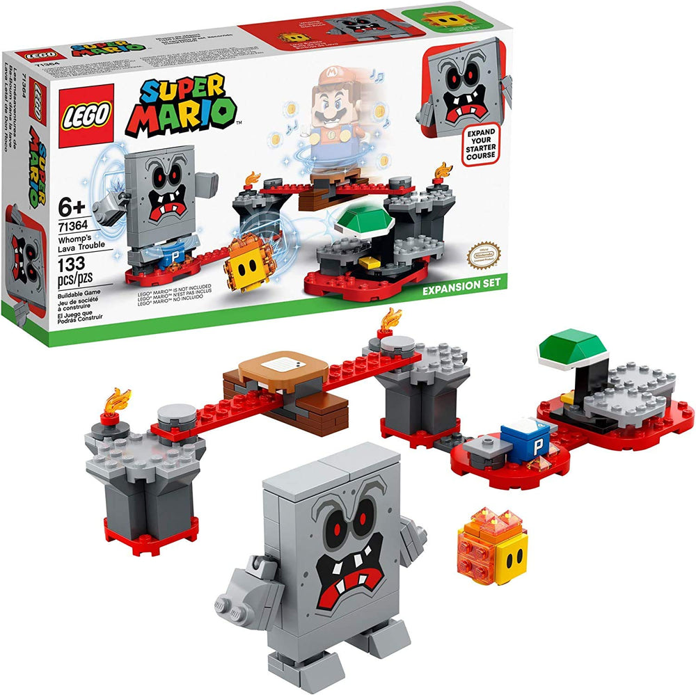 LEGO Super Mario Whomp’s Lava Trouble P Switch for new challenges