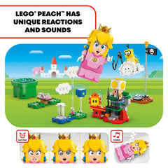 LEGO Super Mario Yellow Toad figure supports storytelling and rescue-the-toad missions.