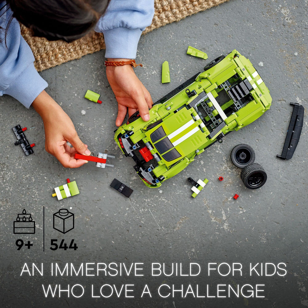 LEGO Technic Ford Mustang Shelby GT500 AR app races for interactive learning