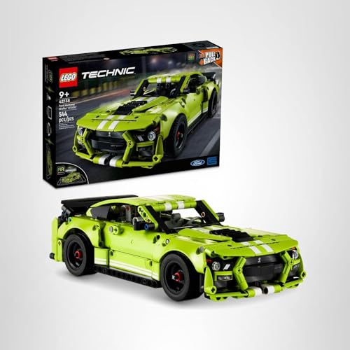 LEGO Technic Ford Mustang Shelby GT500 drag-race action for immersive play