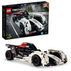 LEGO Technic Porsche 99X pull-back race car ready for action