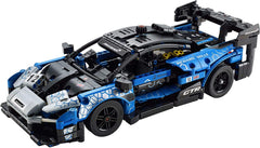 LEGO Technic McLaren Senna GTR wheel steering for interactive play.