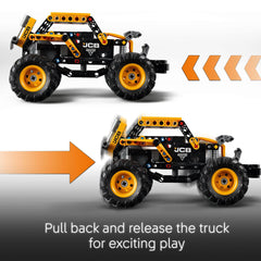 LEGO Technic Monster Jam DIGatron tires close-up emphasizes rugged traction.