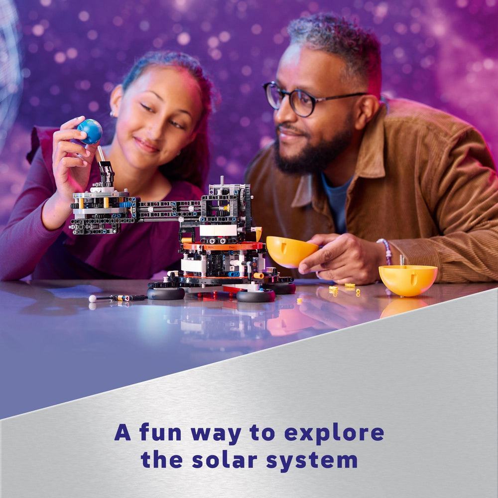 LEGO Technic months and moon phases detail helps children track seasons through the year.