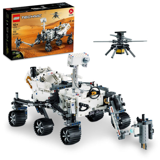 LEGO Technic NASA Mars Rover Perseverance assembly detail supports hands-on engineering learning.
