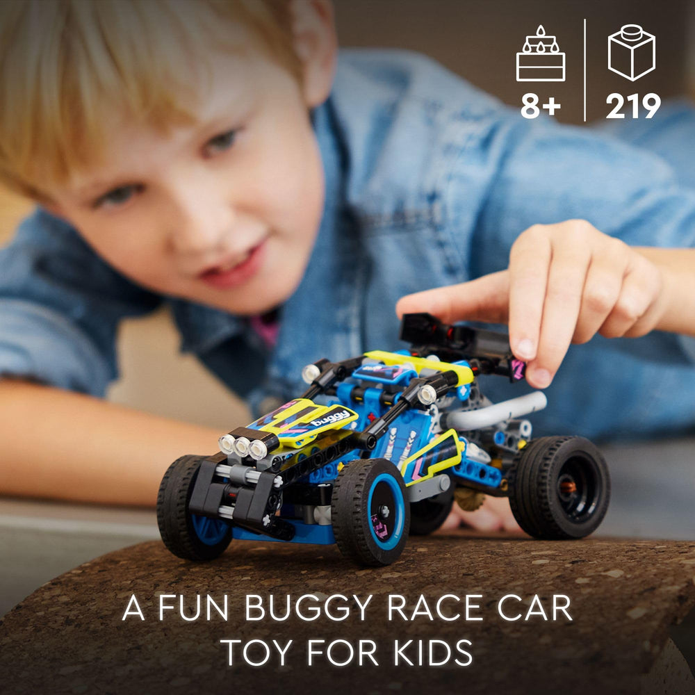 LEGO Technic Off-Road Race Buggy moving 4-cylinder engine reveals authentic mechanical detail