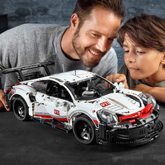 LEGO Technic Porsche 911 RSR color scheme and stickers boost authentic look