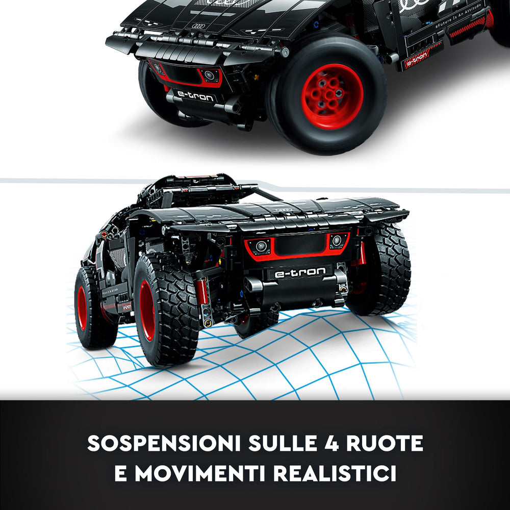 LEGO Technic Audi RS Q e-tron 42160 new Technic wheel showcases authentic wheel design