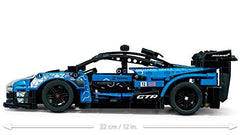 LEGO Technic McLaren Senna GTR 42123 rear view showing authentic graphics