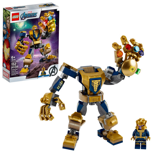 LEGO Thanos Mech cockpit opening for quick minifigure access and action play.
