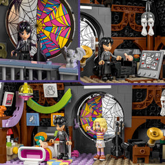 LEGO Wednesday hidden drawers reveal secret storage during play