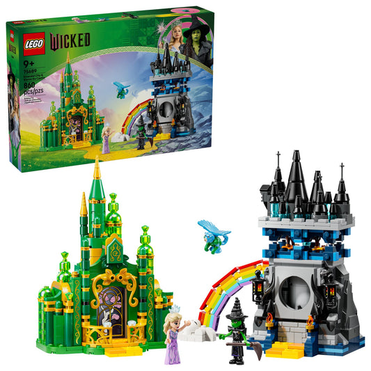 LEGO Wicked Emerald City build, a vivid playset for imaginative adventures with Elphaba and Glinda