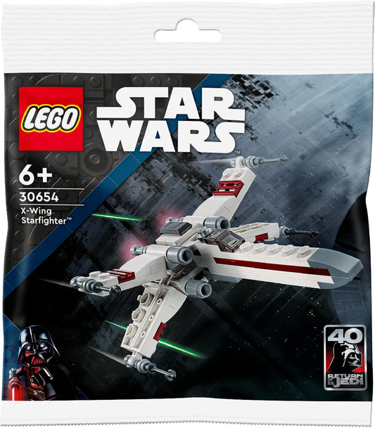 LEGO X-Wing Starfighter Set 30654 packaging view for gifting