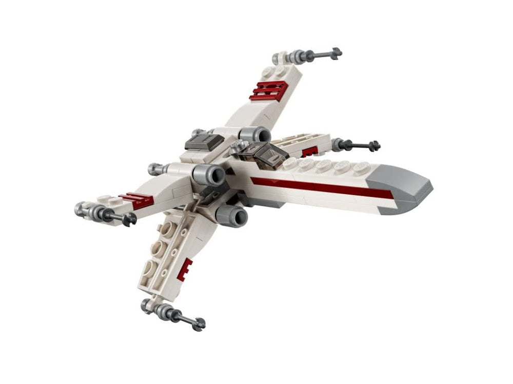 LEGO X-Wing Starfighter Set 30654 wings in attack position for dynamic battles
