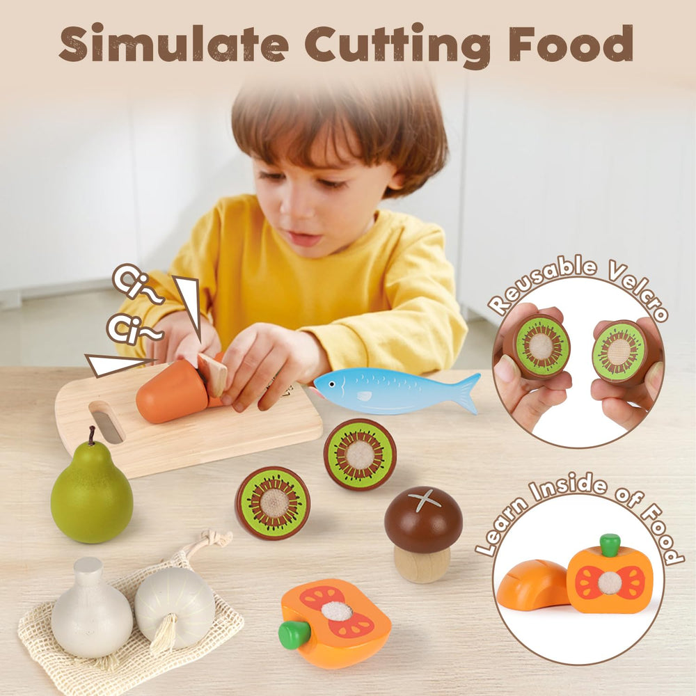 Lehoo Castle avocado cutting toy for safe chopping practice