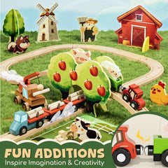 Lehoo Castle compatible with major wooden track brands expands play options.