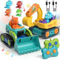 Lehoo Castle RC car set front view, toddler-friendly racing and exploration.