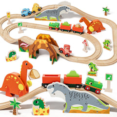 Lehoo Castle Dinosaur Train Engine and tracks spark imaginative play