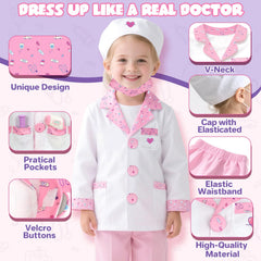 Lehoo Castle doctor costume mask safe, kid-friendly design for imaginative play