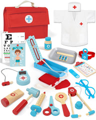 Lehoo Castle Doctor Kit coat and stethoscope for imaginative play.
