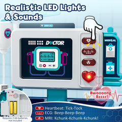 Lehoo Castle Doctor Kit ECG sounds enhance imaginative medical play