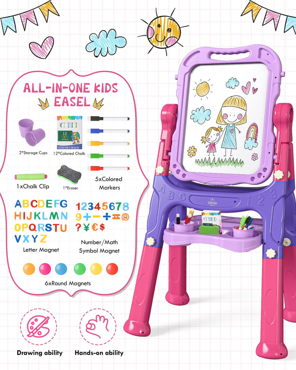 Lehoo Castle Easel gift-pack ready packaging for birthdays or holidays.
