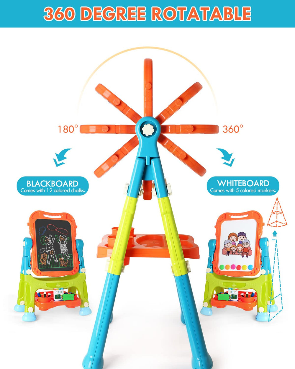 Lehoo Castle easel is compact, durable ABS plastic for everyday use.