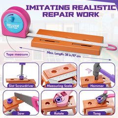 Lehoo Castle electric toy drill promotes imaginative play and fine motor skills.