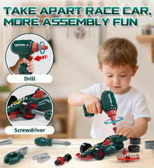 Lehoo Castle take apart race car enables hands-on building and problem solving.