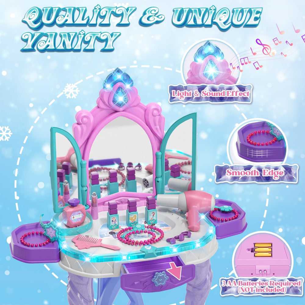 Lehoo Castle vanity dressing table ideal for princess dress-up