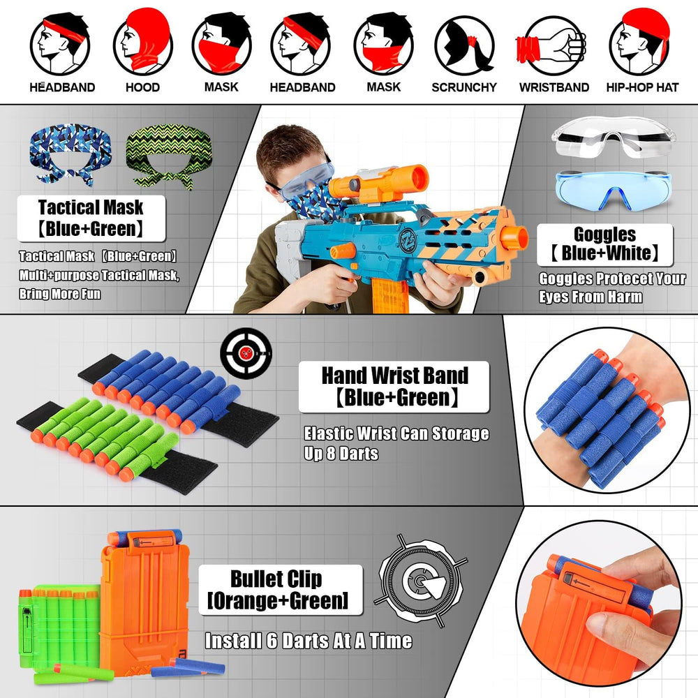 Lehoo Castle Nerf dart pouches organize ammo during games.