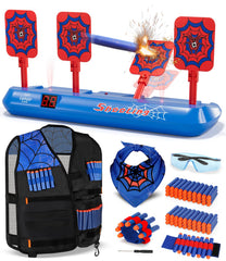 Lehoo Castle Nerf Target base enables quick auto-reset gameplay in any space.