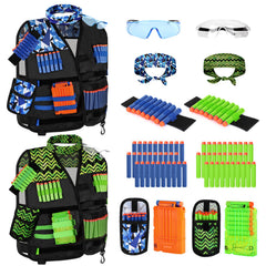 Lehoo Castle Nerf vest blue, lightweight and adjustable for kids.