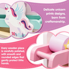 Lehoo Castle natural wood finish with durable construction for toddlers