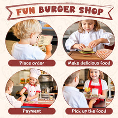 Lehoo Castle sandwich assembly area enhances fine motor skills during play