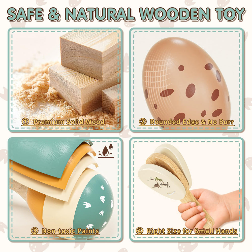 Lehoo Castle wooden set features smooth finishes and child-safe design for tiny hands.
