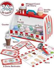 Lehoo Castle toppings tray encourages counting and pretend purchases during play.
