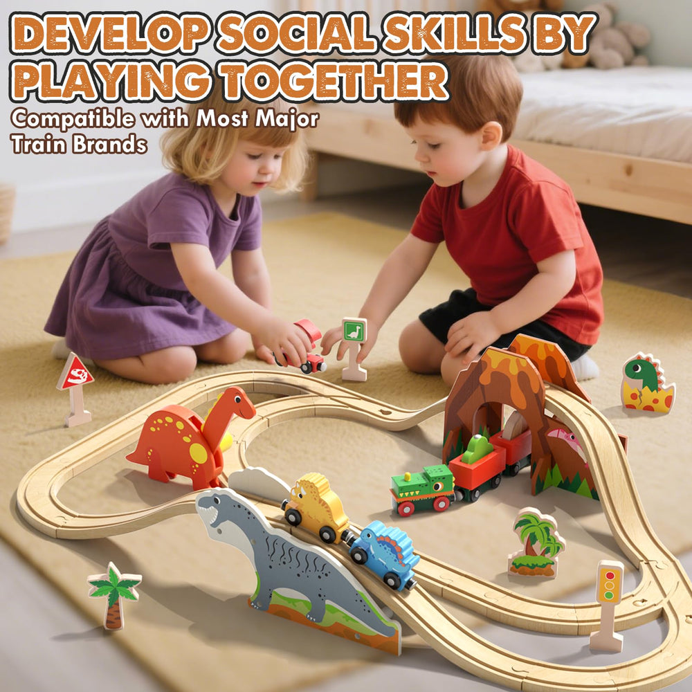 Lehoo Castle Wooden Dinosaurs ignite storytelling and pretend adventures